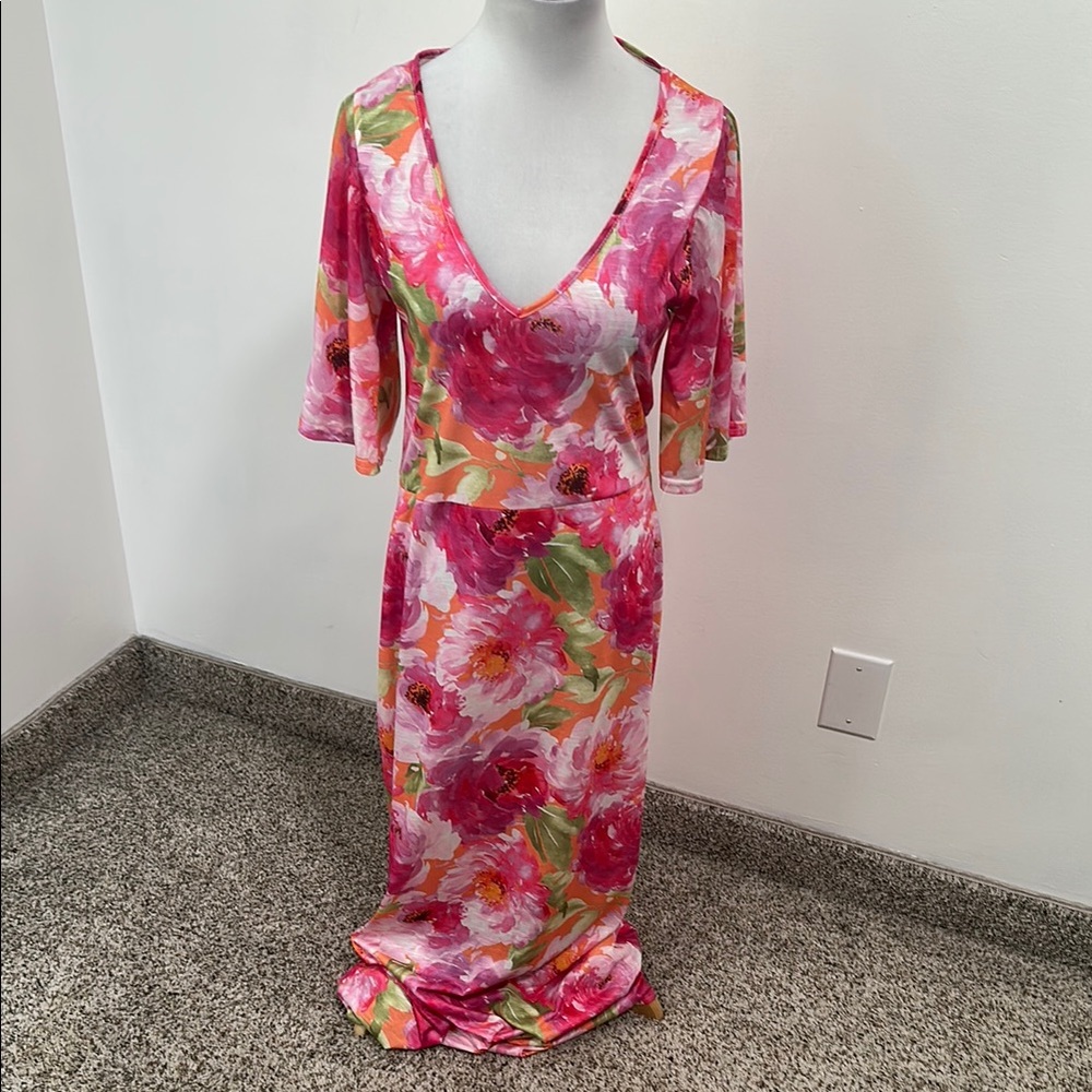 🧁 NWT Boohoo Floral Summer Maxi Dress